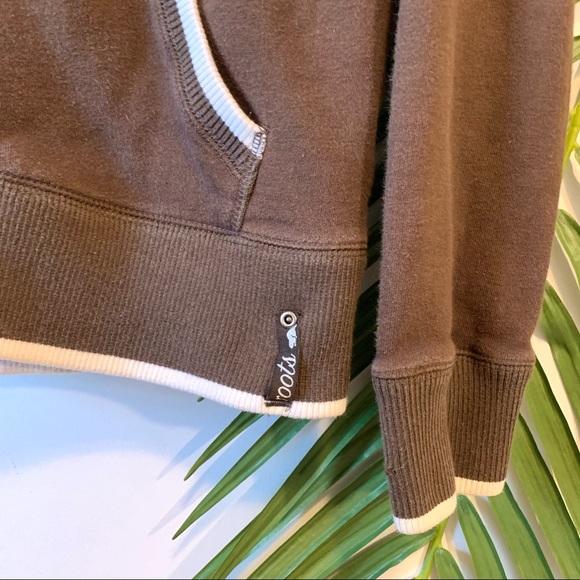Vintage Roots Athletics Brown Zip Up Hoodie - Picture 5 of 7